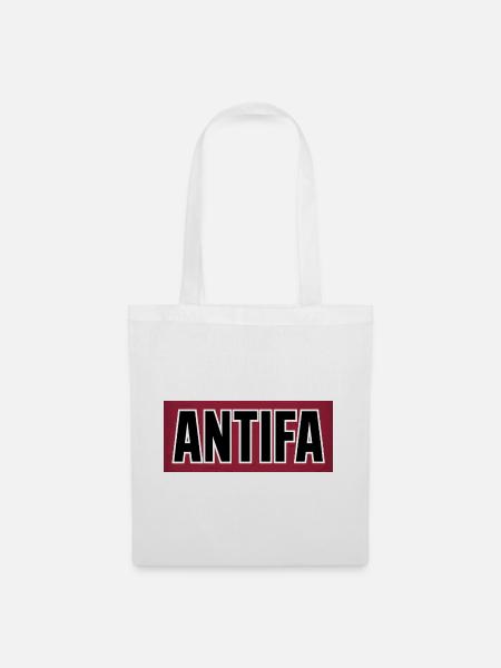 Antifa – Antifaschistisches Merch - Stoffbeutel - Weiß