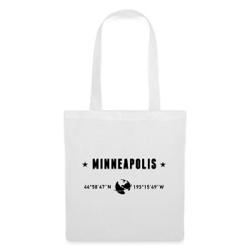 Minneapolis Minnesota Coordinates Planet Earth - Tote Bag - white - Front