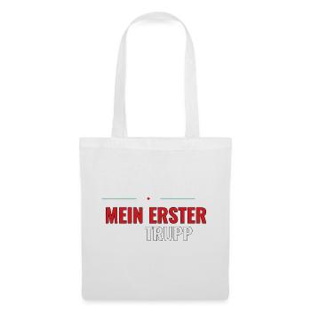 Mein erster Trupp – Geschenk Jugendfeuerwehr - Stoffbeutel - Weiß - Vorne