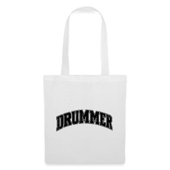 Drummer Arc Distressed Schrift - Stoffbeutel - Weiß - Vorne