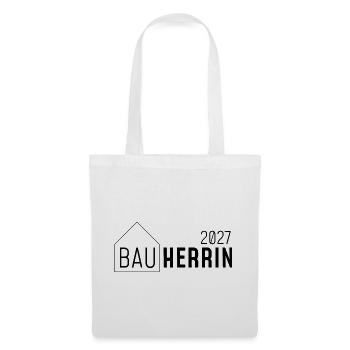 Bauherrin 2027 - Stoffbeutel - Weiß - Vorne