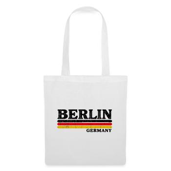 Berlin - Deutschland - Germany - Berliner Bär - Stoffbeutel - Weiß - Vorne