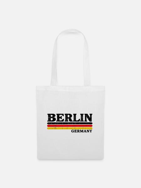 Berlin - Deutschland - Germany - Berliner Bär - Stoffbeutel - Weiß