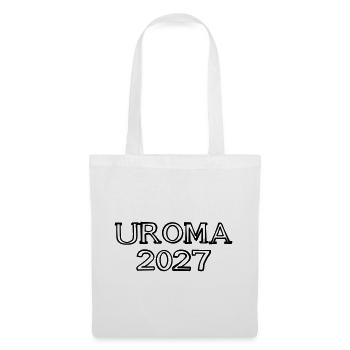 Uroma 2027 Schriftzug handgezeichnet - Stoffbeutel - Weiß - Vorne