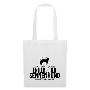 ENTLEBUCHER SENNENHUND wuff - Stoffbeutel - Weiß - Vorne