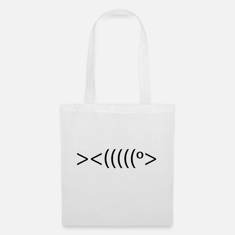fisch - Stoffbeutel - Weiß
