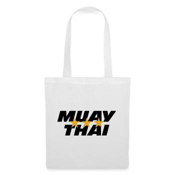 Muay Thai - Sac en tissu - blanc - Devant