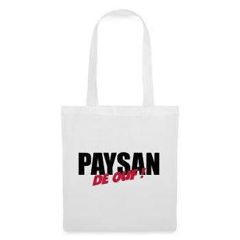 Paysan de ouf ! - Sac en tissu - blanc - Devant