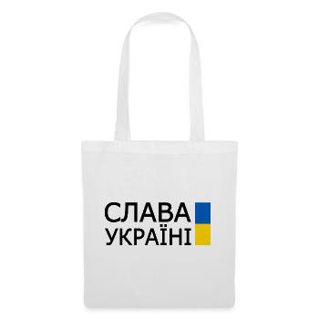 Slava ukraini - Stoffbeutel - Weiß - Vorne