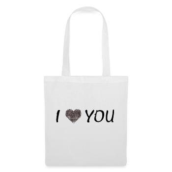 I Love You - Stoffbeutel - Weiß - Vorne