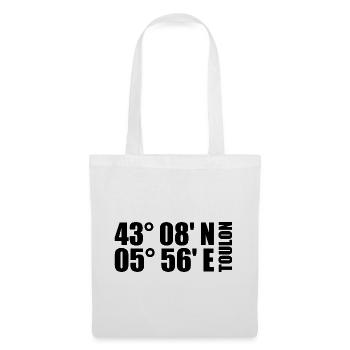 Toulon Coordinates - Tote Bag - white - Front