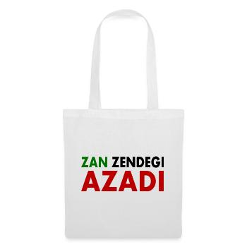 women life freedom Zan zendegi azadi - Sac en tissu - blanc - Devant