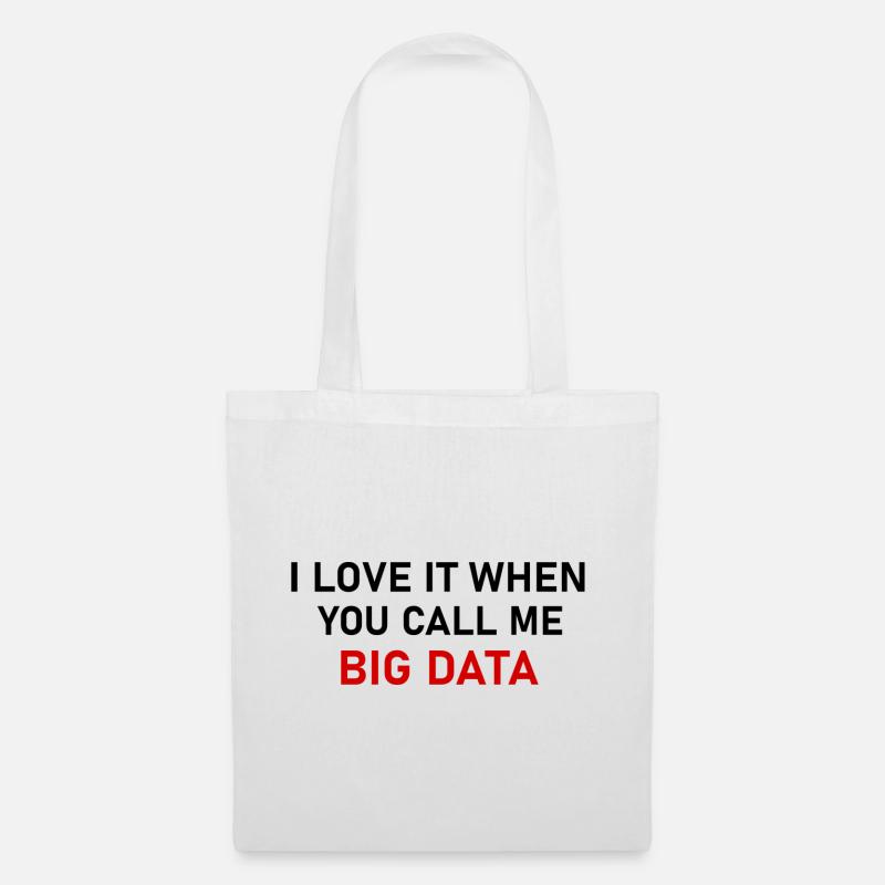 BIG DATA - Stoffbeutel - Weiß