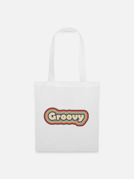 Groovy - Stoffbeutel - Weiß