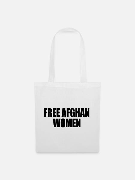 Free afghan women - Stoffbeutel - Weiß