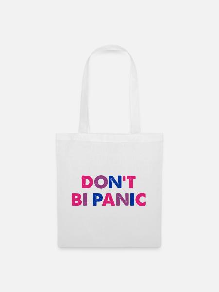 Don't Bi Panic - Stoffbeutel - Weiß