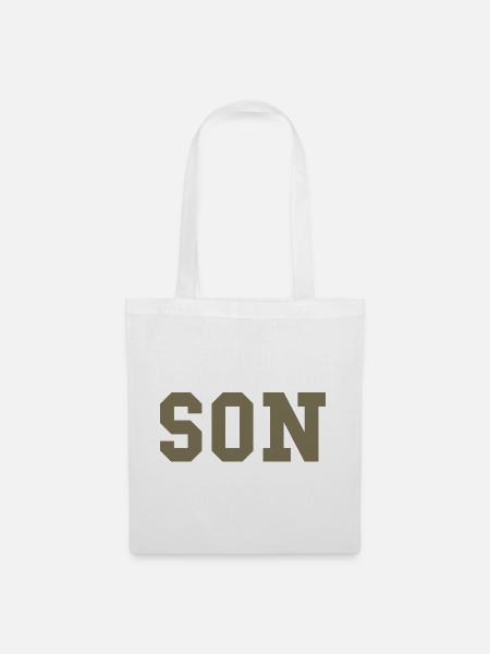 SON – College Style Statement - Stoffbeutel - Weiß