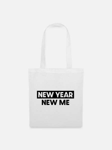 Neujahr Neues Ich - Stoffbeutel - Weiß