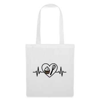 Patisserie Heart Whisk Dessert Sweet - Tote Bag - white - Front