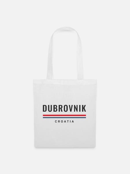 Stadt Dubrovnik, Kroatien - Stoffbeutel - Weiß