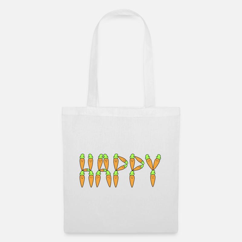 Karotten-Happy - Stoffbeutel - Weiß