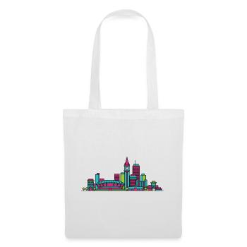 Adelaide City Skyline Kathedrale Moderne Linienkunst - Stoffbeutel - Weiß - Vorne