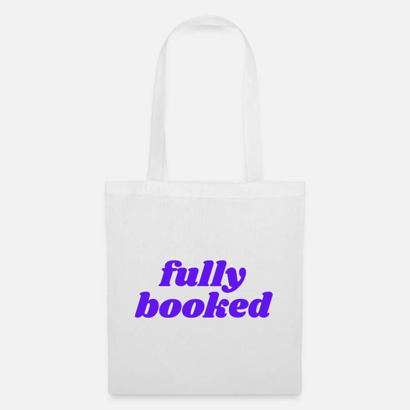 fully booked - Tote Bag - white