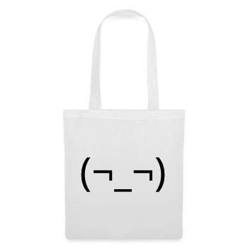 Émote d’agacement de la Garde Latérale Sèche (¬_¬) - Sac en tissu - blanc - Devant