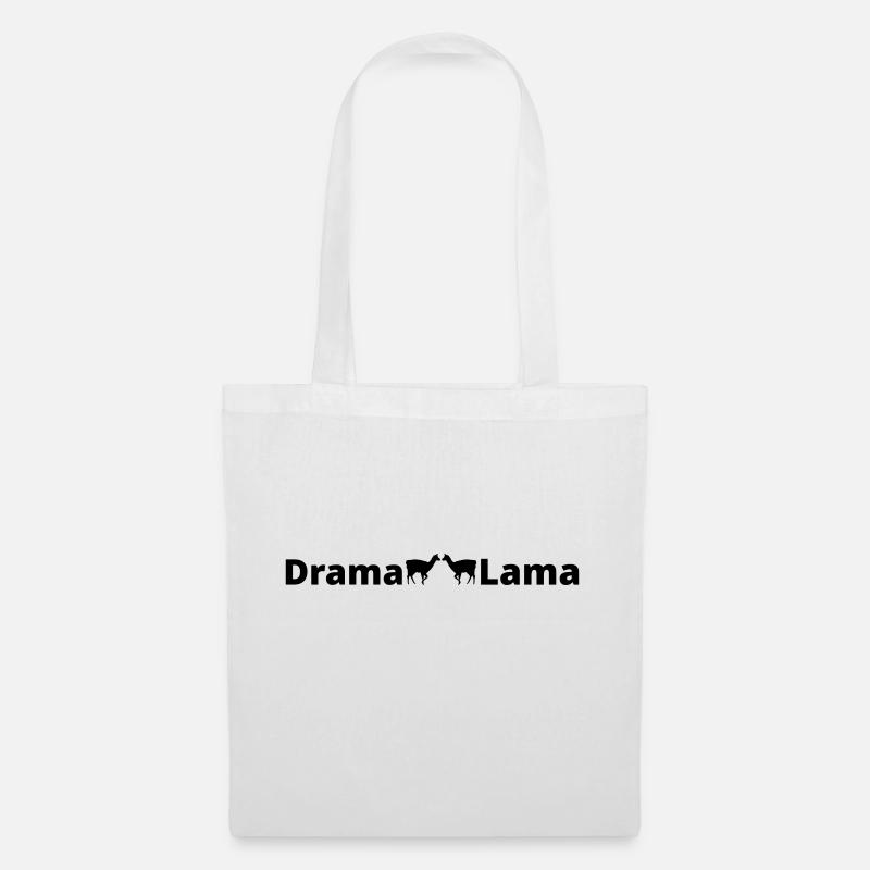 LLama Duo - Drama Lama - Stoffbeutel - Weiß