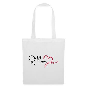 Love Mom Geschenk Muttertag Mama - Stoffbeutel - Weiß - Vorne