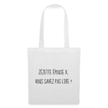 Cinéma / Citation / Série télé / Geek - Sac en tissu - blanc - Devant