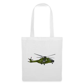 Hubschrauber - Stoffbeutel - Weiß - Vorne