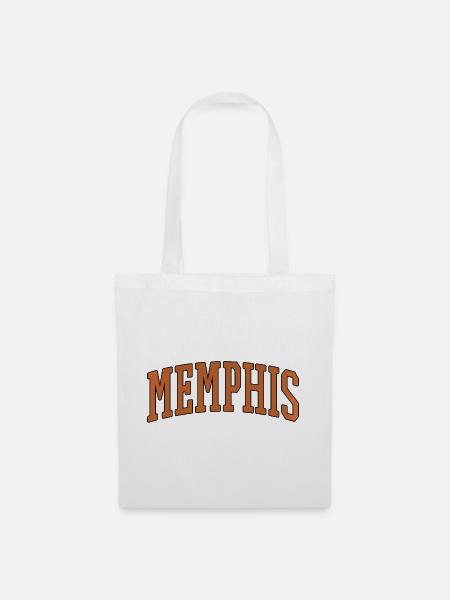 Memphis Varsity Arc Logo - Stoffbeutel - Weiß