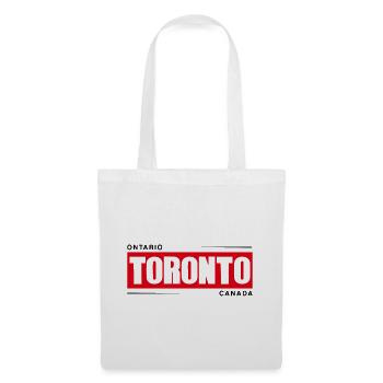 Toronto Bold Red Black Logo - Tote Bag - white - Front