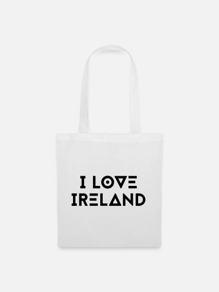 I LOVE IRELAND - Stoffbeutel - Weiß