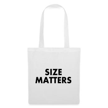 Size matters - Tote Bag - white - Front