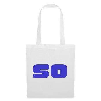 50. 50 ANS. 50e ANNIVERSAIRE. ANNIVERSAIRE 50 ANS. - Sac en tissu - blanc - Devant