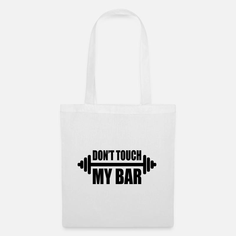 dont touch my bar - Sac en tissu - blanc