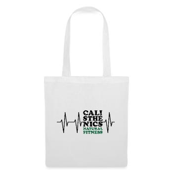natural fitness calisthenics pulse heartbeat sport - Tote Bag - white - Front