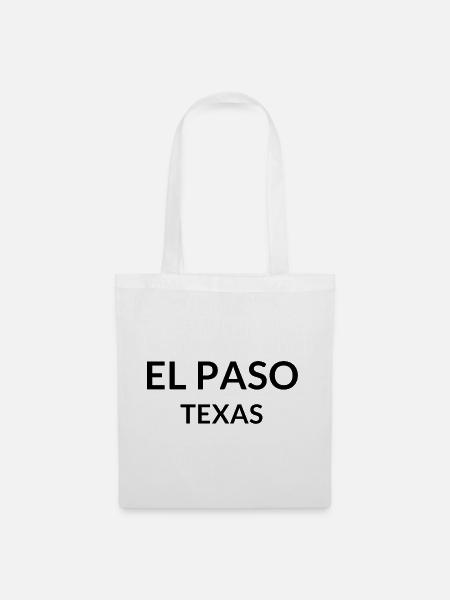 El Paso Texas USA - Stoffbeutel - Weiß