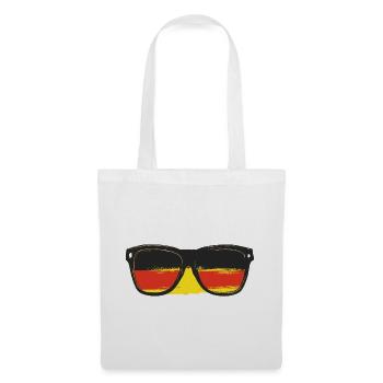 Lunettes de soleil Drapeau de l’Allemagne - Sac en tissu - blanc - Devant
