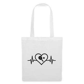 Padel Heart - Tote Bag - white - Front