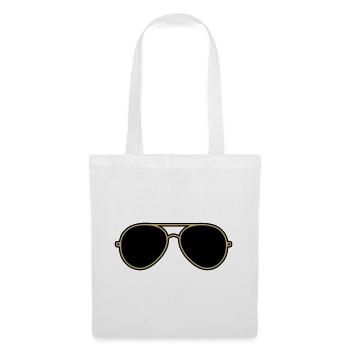 Iconic Gold & Black Aviator Goggles - Tote Bag - white - Front