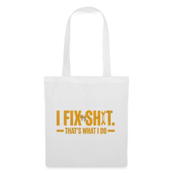 Je répare des trucs, c’est ce que je fais - Sac en tissu - blanc - Devant