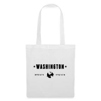 Washington DC Coordinates Planet Earth - Tote Bag - white - Front