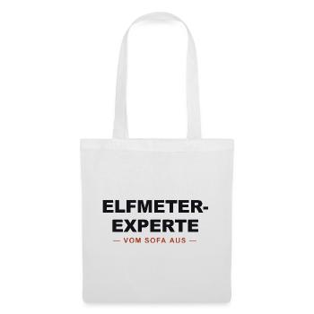 Elfmeter Experte Sofa - Stoffbeutel - Weiß - Vorne