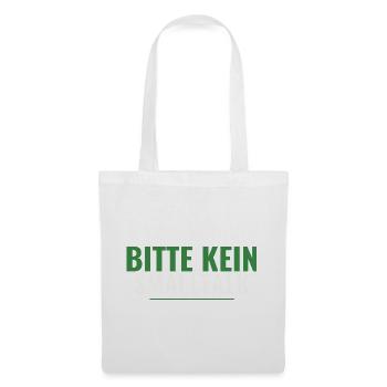 Bitte kein Smalltalk – Abschiedsgeschenk Shirt - Stoffbeutel - Weiß - Vorne