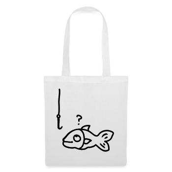 Fish fish hook - line - Tote Bag - white - Front