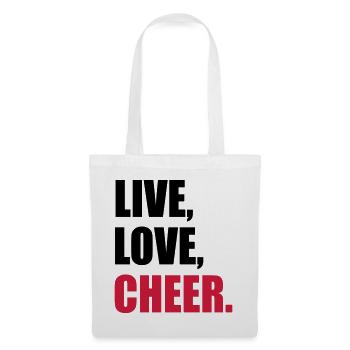 Les pom-pom girl - Sac en tissu - blanc - Devant