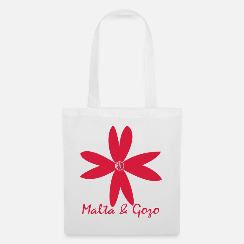 Malta Gozo Kreuzblüte - Stoffbeutel - Weiß